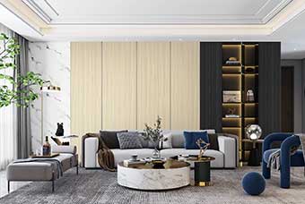 焦作轻奢风格-客厅