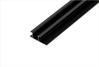 焦作航空纤维墙咔铝合金带灯中条（哑黑氧化）